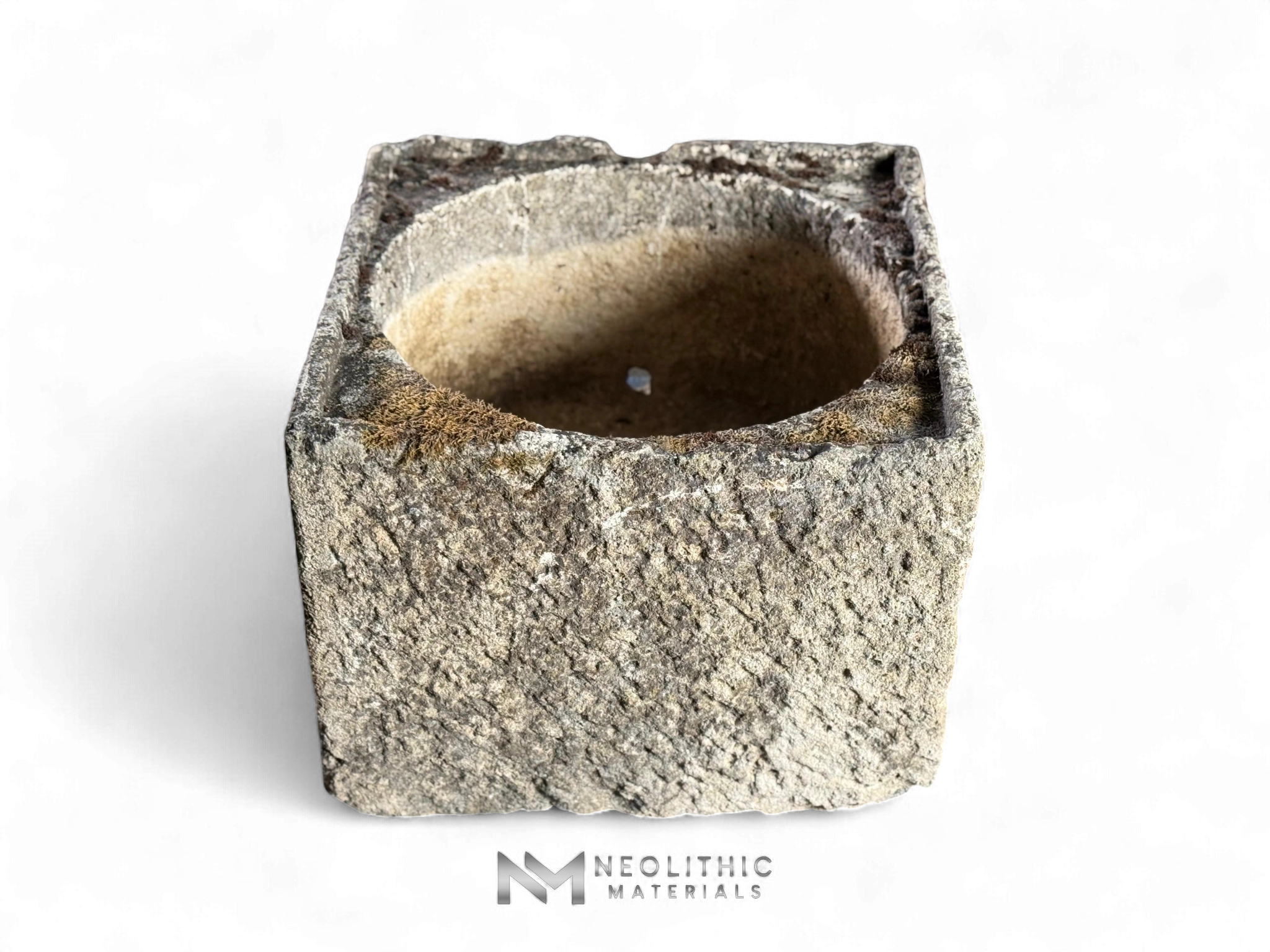 French Antique 19th Century Square Limestone Trough - Image 4